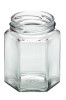 Glasburk 6-kant 250gr 28st/kart med lock 58mm